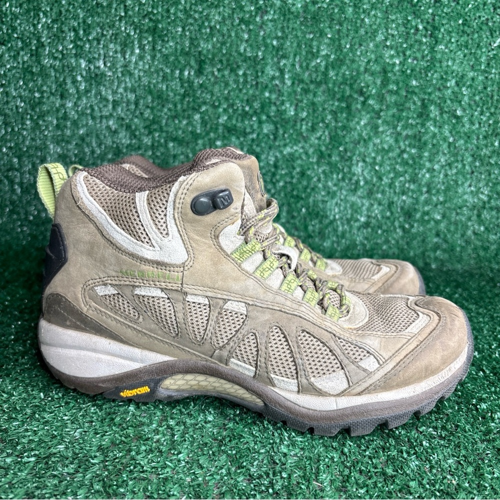 Merrell Moab Mid Suede Hiking Boots Boulder Women's‎ Size 6.5